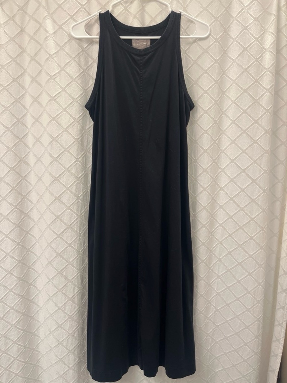 Everlane Cotton Black Sleeveless Maxi Tank Dress